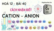 Cách nhận biết và phân biệt một số cation, anion trong hợp chất vô cơ - hoá 12 bài 40